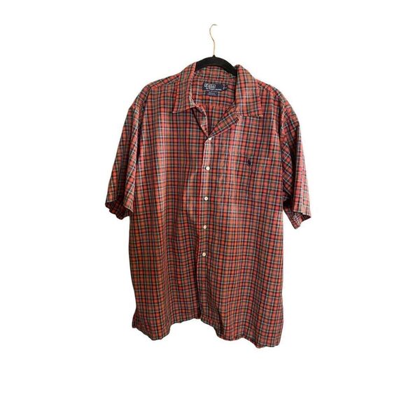 Polo Ralph Lauren vintage Adams play Holiday Christmas. Oxford shirt S/XL. - Picture 2 of 5